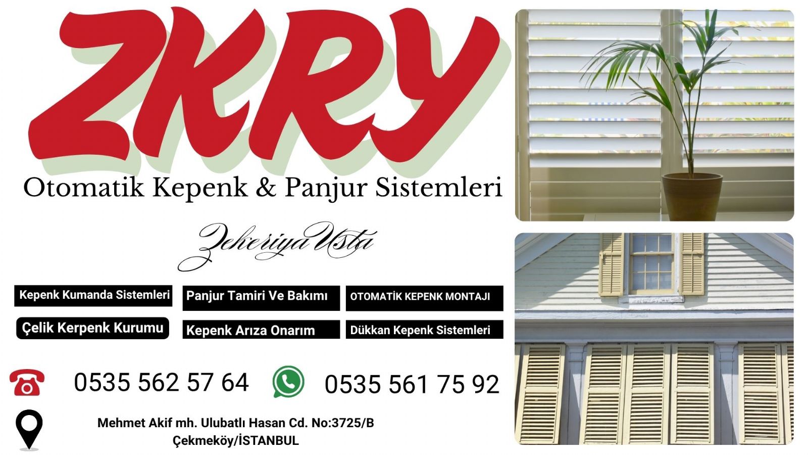 Çekmeköy Panjur Kepenk Tamiri