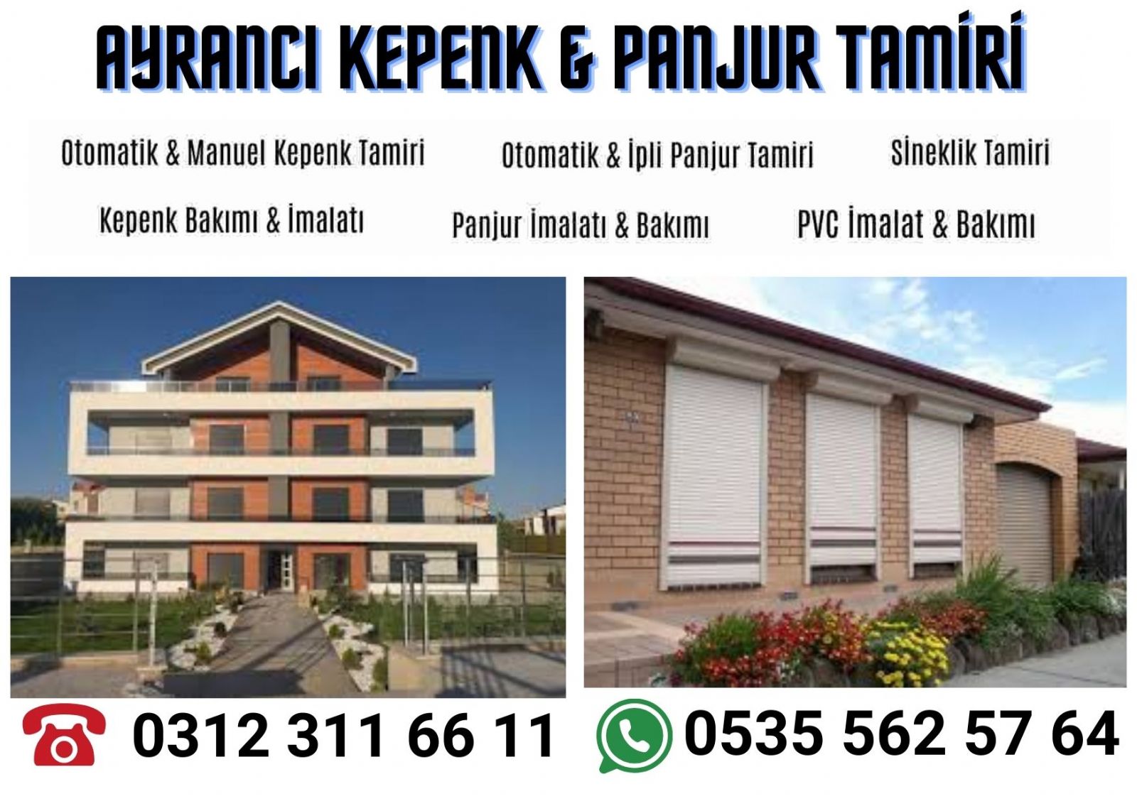 Ayrancı Panjur Kepenk Tamiri