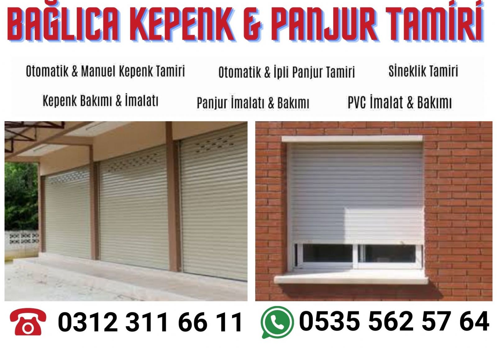 Bağlıca panjur ve kepen  tamiri