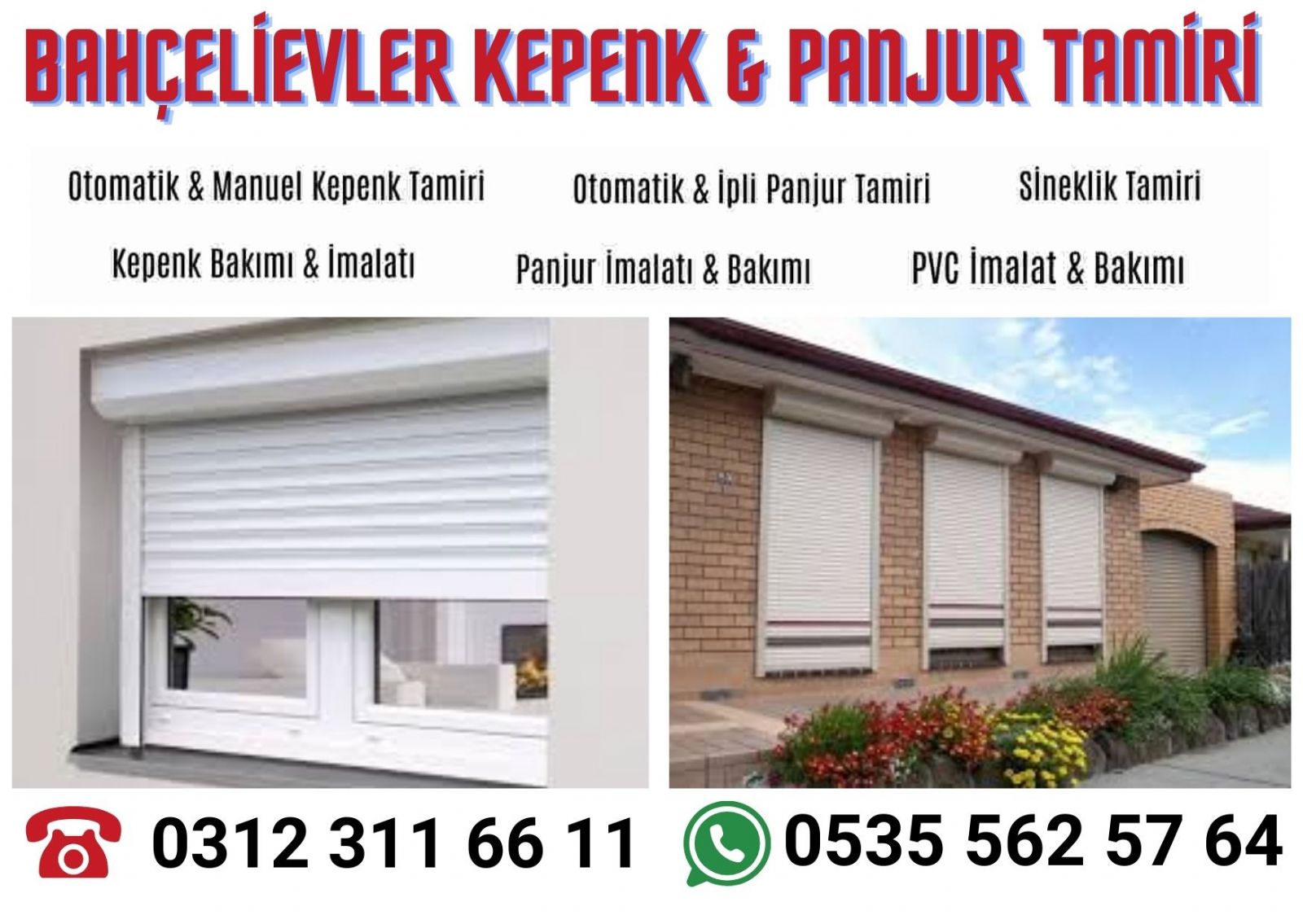 Bahçelievler Panjur Kepenk Tamiri