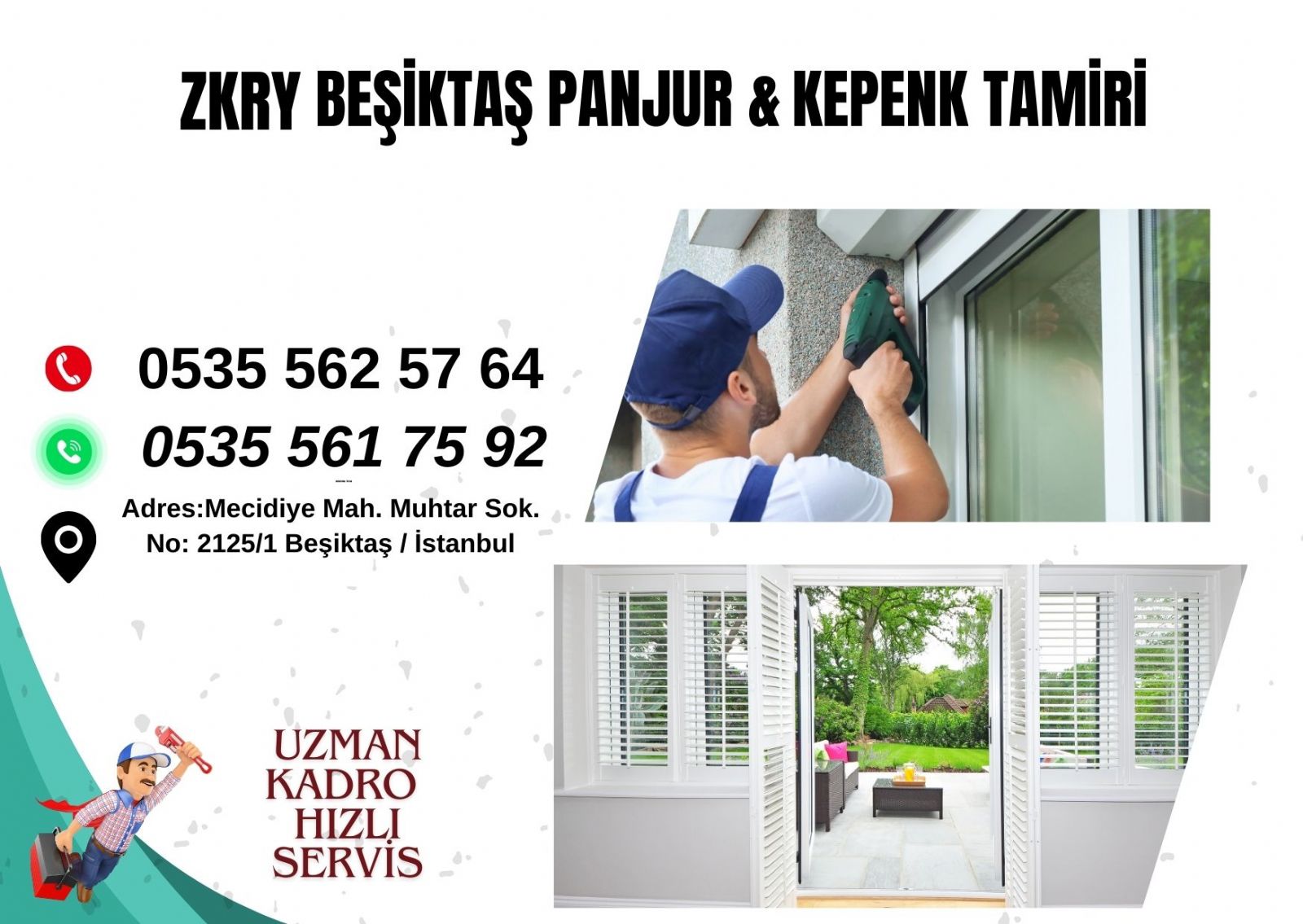 Beşiktaş Panjur Kepenk Tamiri