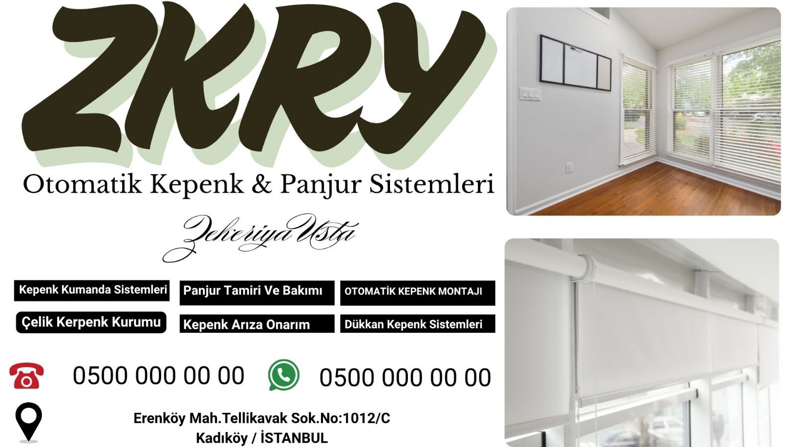 Erenköy Mahallesi Panjur Kepenk Tamiri