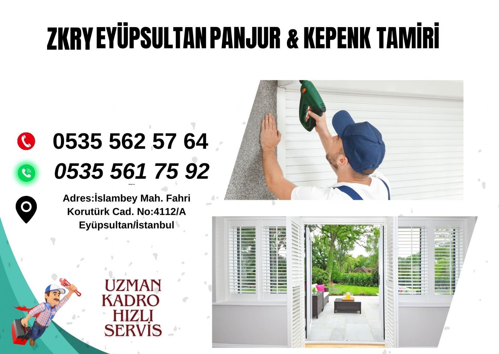 Eyüpsultan Panjur  Kepenk Tamiri