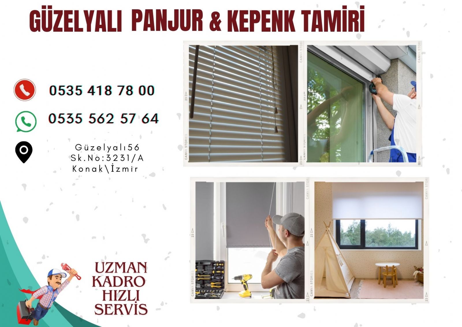 Güzelyalı Panjur  Kepenk Tamiri