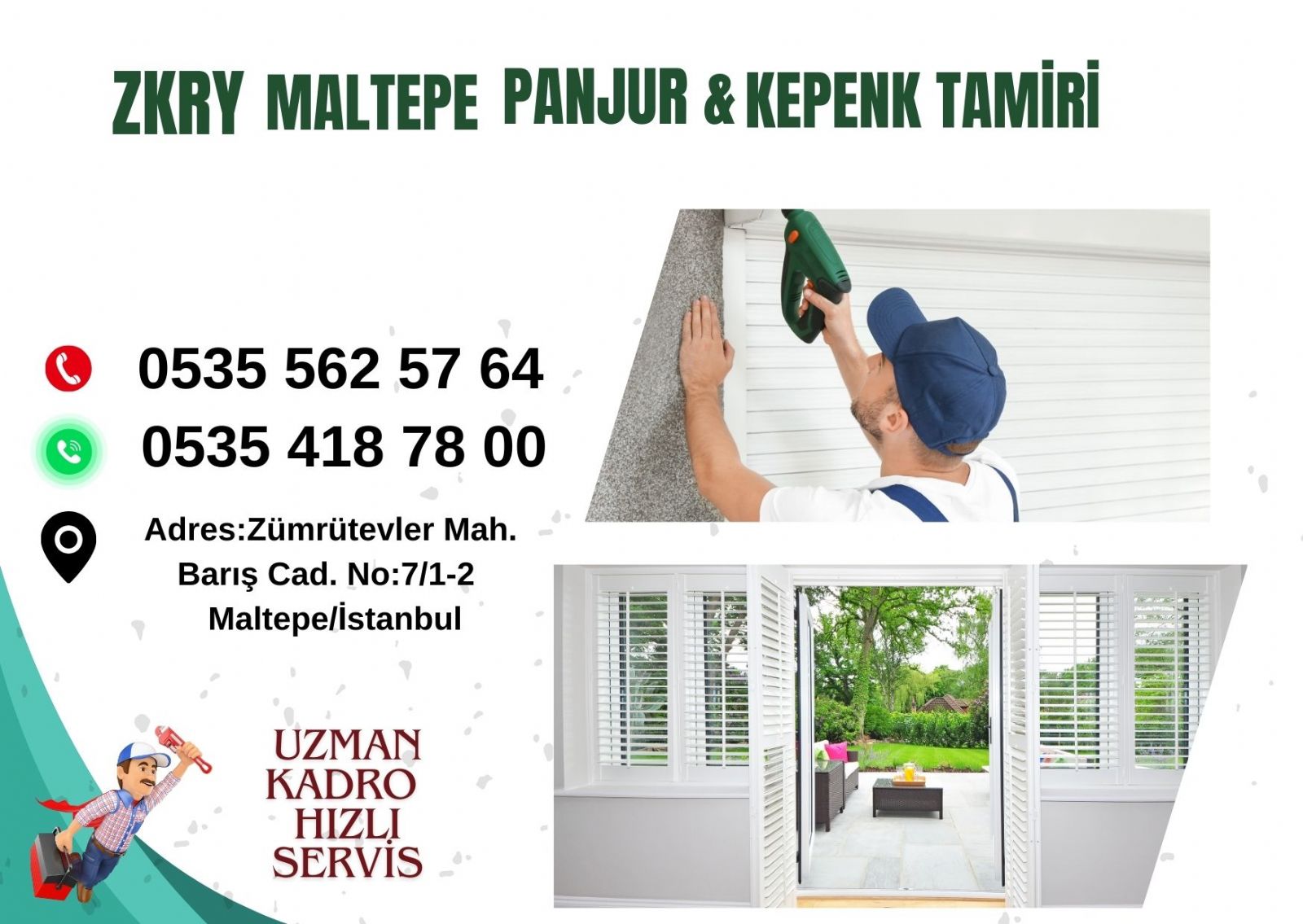 Maltepe Panjur Kepenk Tamiri