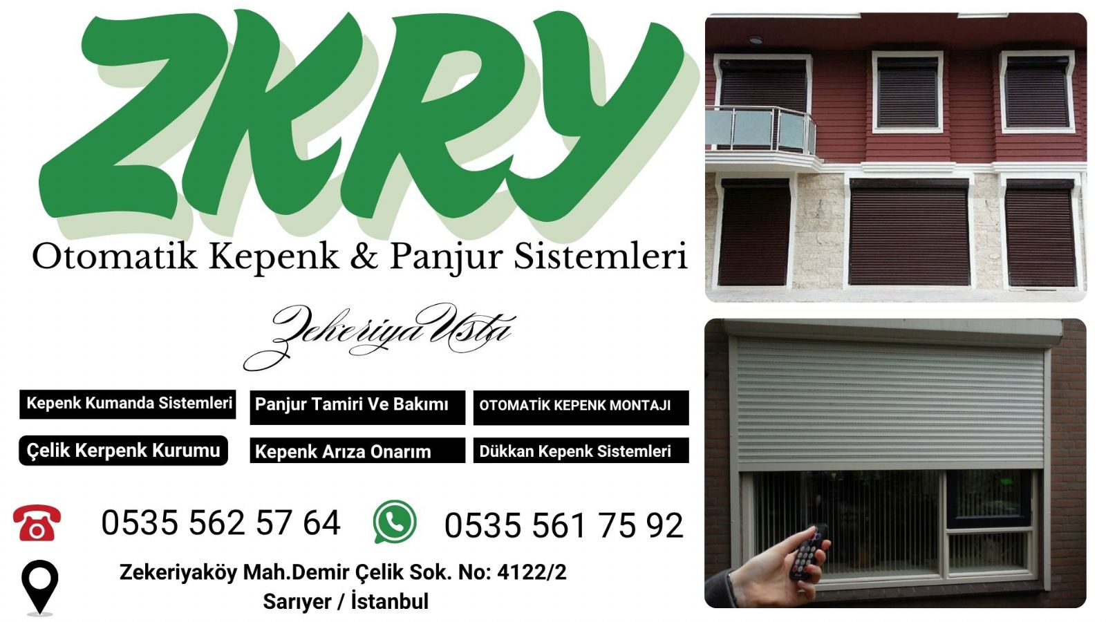Sarıyer Panjur Kepenk Tamiri
