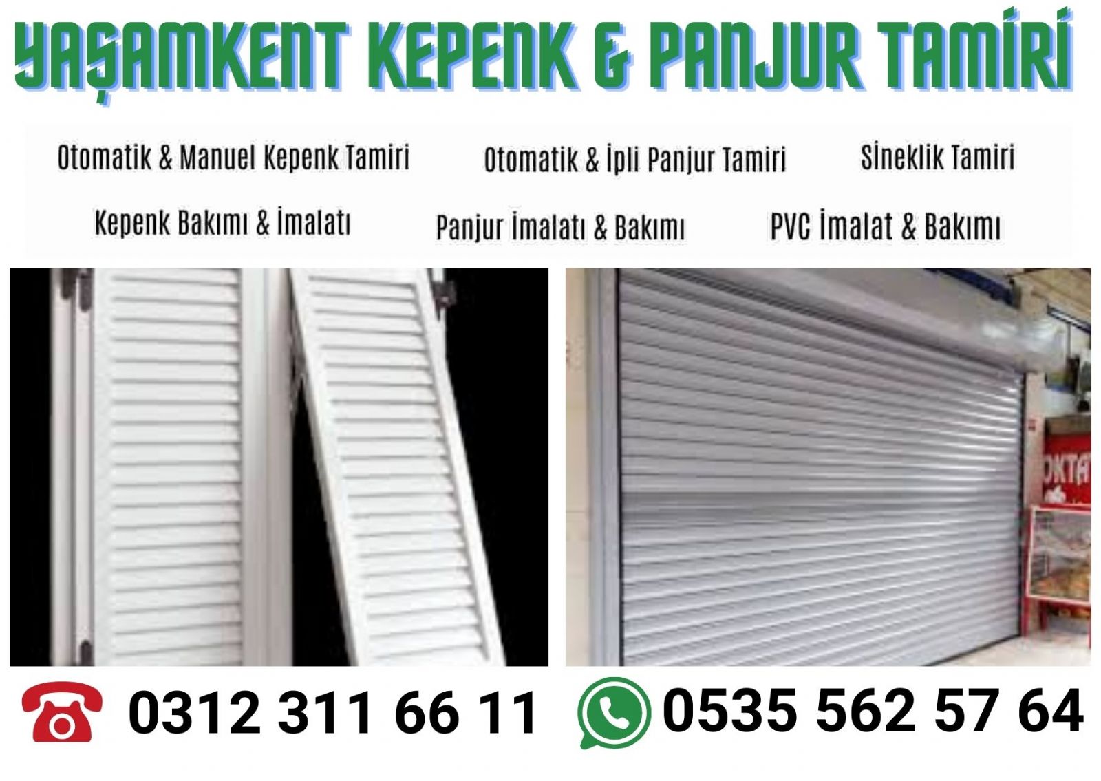 Yaşamkent  Panjur Kepenk Tamiri